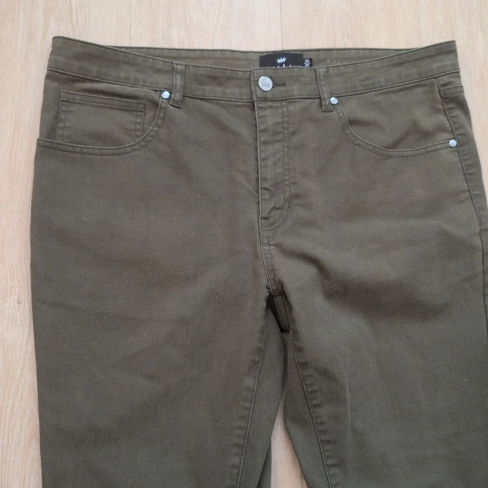 Under 510 Mens Tyson Slim Tapered Chino Pants 36x26 Olive Green Khaki Tan Bundle